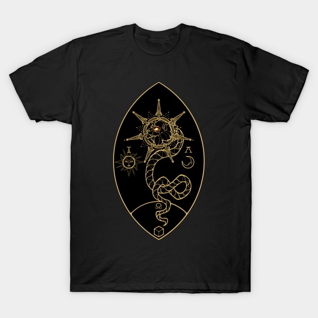 Lion Serpent T-Shirt by Nightgrowler